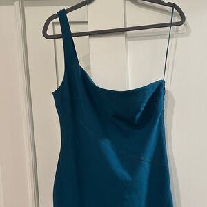 Likely Teal One-Shoulder Dress size 8